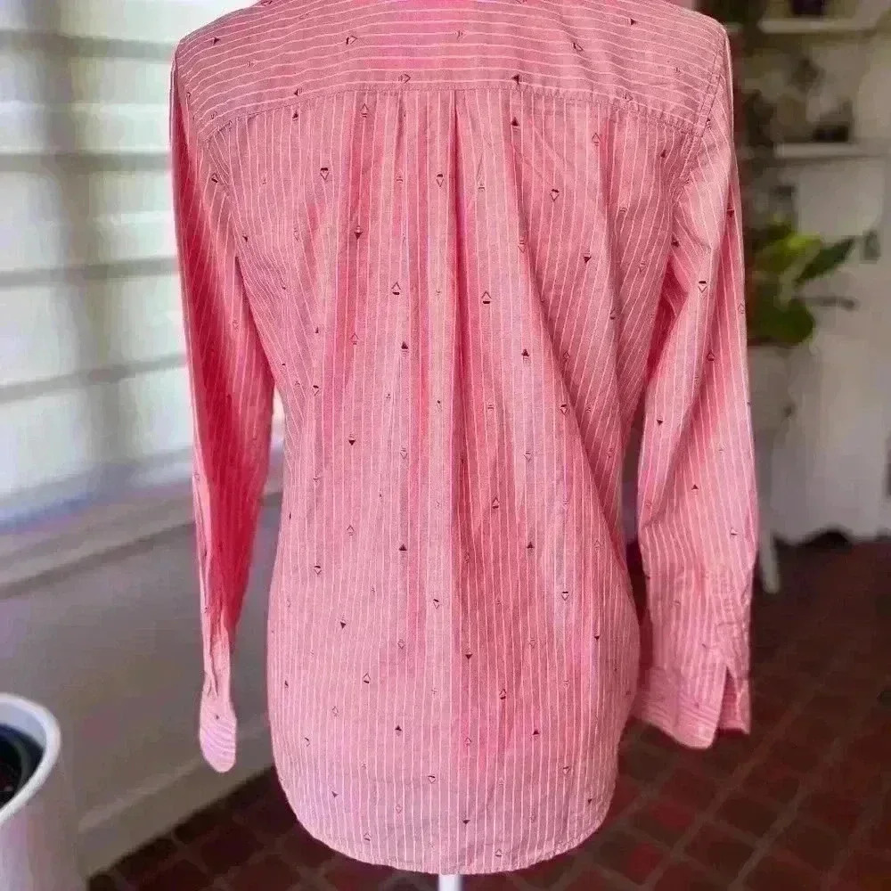 GAP Women´s Tunic Top Blouse, Size XS Novelty Print Long Sleeve 100% Cotton - Picture 5 of 8